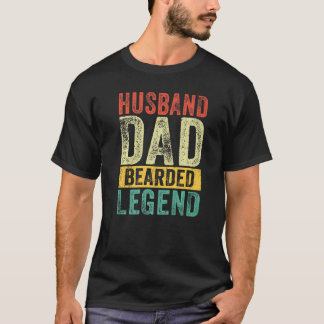 Camiseta Marido Pai Barbudo Lenda Barba Dia dos Pais