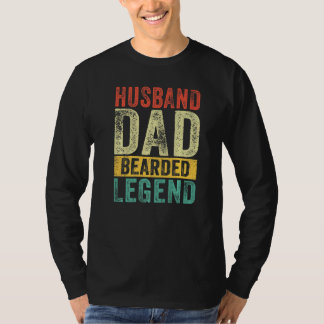 Camiseta Marido Pai Barbudo Lenda Barba Dia dos Pais