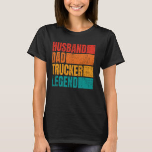 Camiseta Marido Pai Caminhoneiro Legenda Marido Carteiro Ca