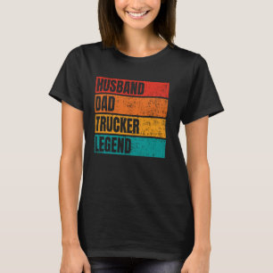 Camiseta Marido Pai Caminhoneiro Legenda Marido Carteiro Ca