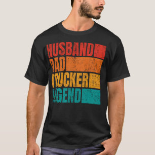 Camiseta Marido Pai Caminhoneiro Legenda Marido Carteiro Ca