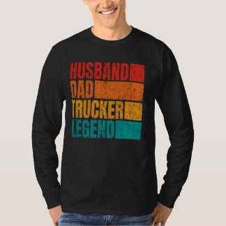 Camiseta Marido Pai Caminhoneiro Legenda Marido Carteiro Ca