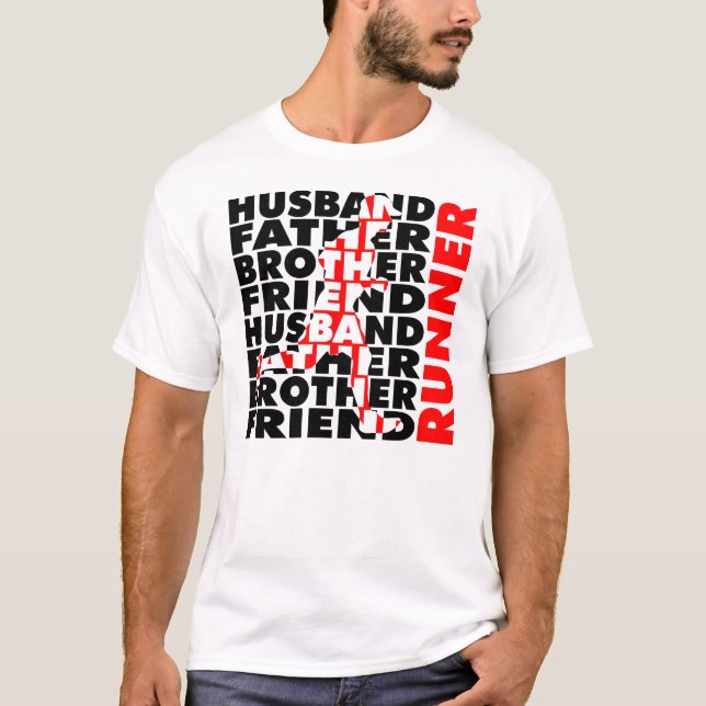 Camiseta Marido, pai, CORREDOR (Frente)
