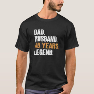 Camiseta Marido Pai de 40 Anos de Lenda - Aniversário 40 A
