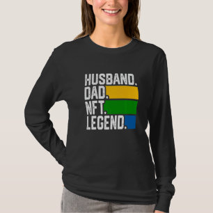 Camiseta Marido Pai do Papai Lenda do Nft Cripto Citação do