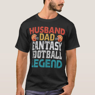 Camiseta Marido Pai Fantasy Legenda de Futebol Men Retro