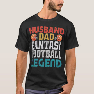 Camiseta Marido Pai Fantasy Legenda de Futebol Men Retro