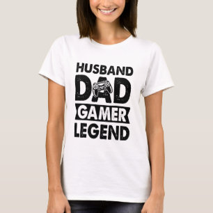 Camiseta Marido Pai Gamer Legend Engraçado