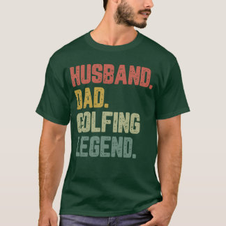 Camiseta Marido Pai Golfing Legenda Funny Padre