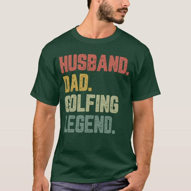 Camiseta Marido Pai Golfing Legenda Funny Padre (Frente)