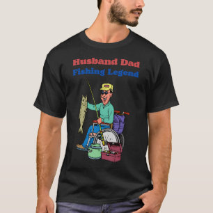 Camiseta Marido Pai Lenda da Pesca