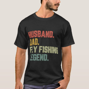 Camiseta Marido. Pai. Lenda da Pesca com Isca Artificial. P