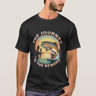 CAMISETA MARIDO PAI LENDA DA PESCA PÔR DO SOL VINTAGE