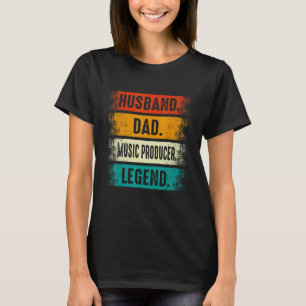 Camiseta Marido Pai Produtor Musical Fazendo Batidas Criado