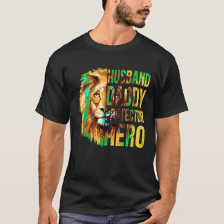 Camiseta Marido Pai Protetor Hero Engraçado Marido Presente