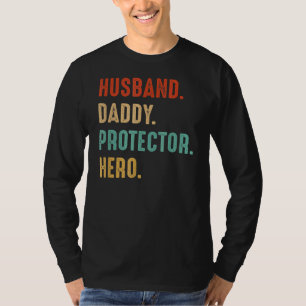 Camiseta Marido Pai Protetor Herói Pai Padre Da