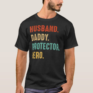 Camiseta Marido Pai Protetor Herói Pai Padres D