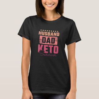 Camiseta Marido Pai Sobrevivente Keto Masculino
