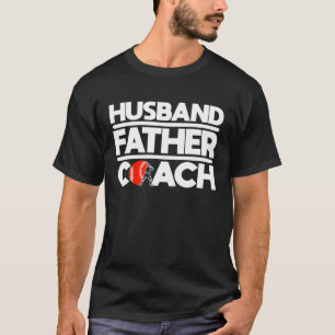 Camiseta Marido Pai Treinador Beisebol Atleta Apanhador Arr