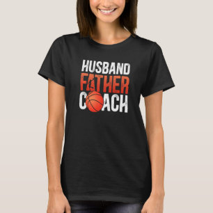 Camiseta Marido Pai Treinador de Basquete Pai Basquetebol