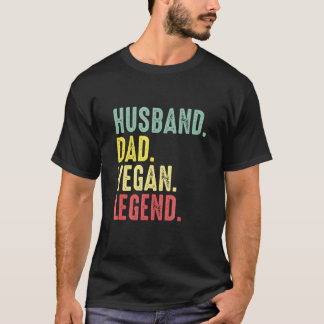 Camiseta Marido Pai Vegan Lenda Melhor Pai Papai Casamento