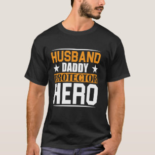 Camiseta Marido Papai Protetor Herói