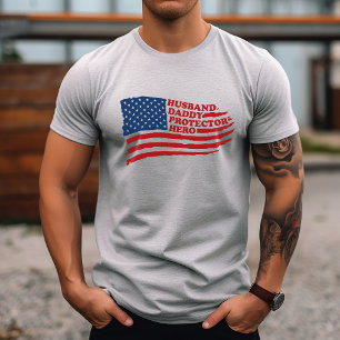 Camiseta Marido Papai Protetor Herói
