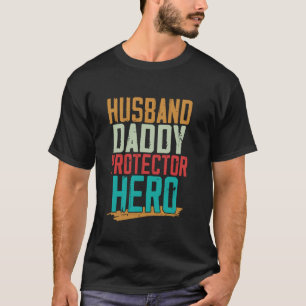 Camiseta Marido Papai Protetor Herói - Orgulhoso de Papai P