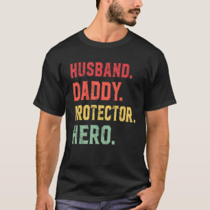 Camiseta Marido Papai Protetor Herói Para o Pai 2