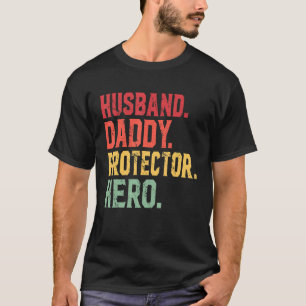 Camiseta Marido Papai Protetor Herói Para o Papai