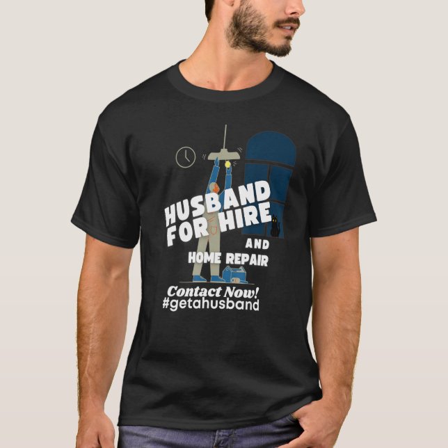Camiseta Marido Para Reparação De Locação (Frente)