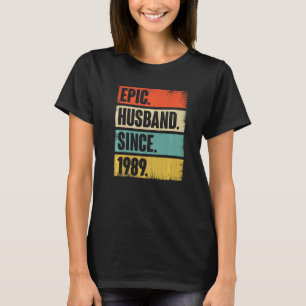 Camiseta Marido Retro Epic Desde 1989 33º Anivers De Casame
