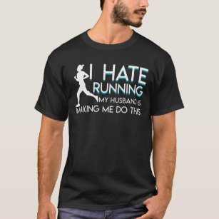 Camiseta Marido Running do ódio da esposa do corredor que