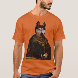 Camiseta Marido Siberiano Cachorro Distinto Animais de Cach