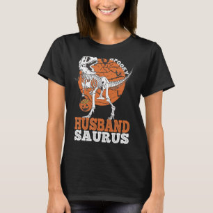Camiseta Marido Spooky Saurus Dinosaur Skeleton rex Pumpki