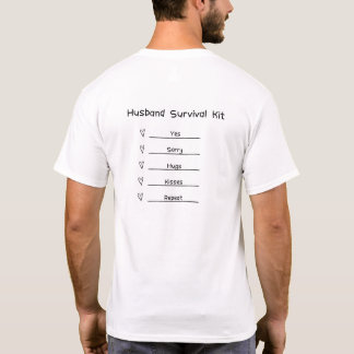 Camiseta Marido Survival T shirt fofa