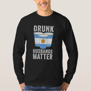 Camiseta Maridos Bêbados Importam Bandeira da Argentina Beb