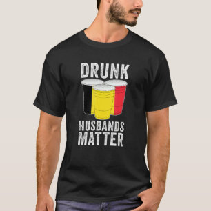 Camiseta Maridos bebados Importam Bélgica Bandeira Drinki