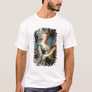 Camiseta Marie Antoinette com um rosa, 1783