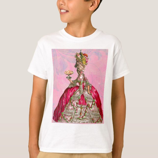 Camiseta Marie Antoinette Deixou-Os Comer Bolo (Frente)