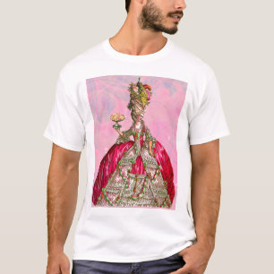 Camiseta Marie Antoinette Deixou-Os Comer Bolo