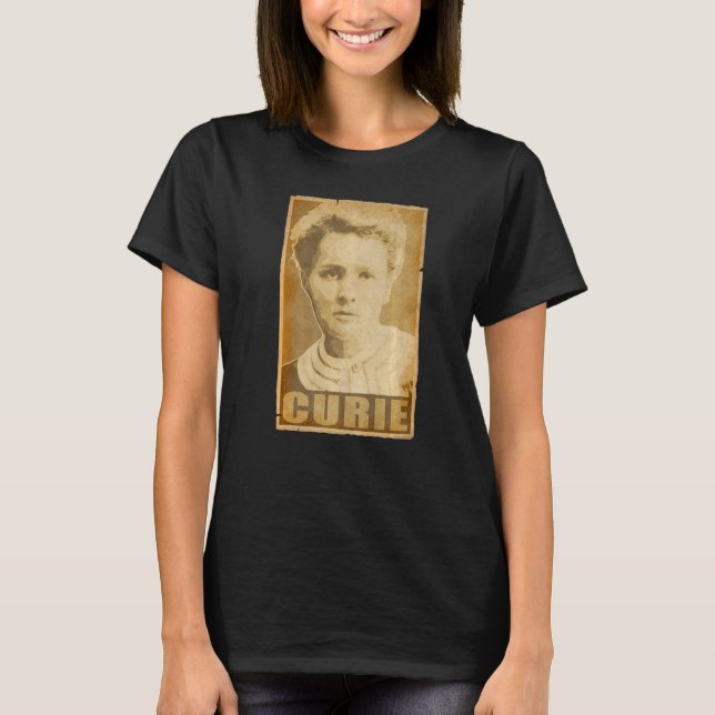 Camiseta Marie Curie Torn Propaganda Poster (Frente)