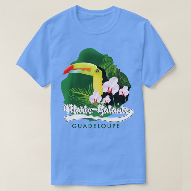 Camiseta mariegalante Guadeloupe viagem (Frente do Design)