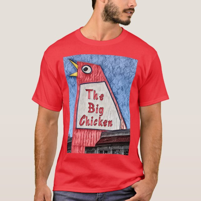 Camiseta Marietta Georgia Big Chicken pintando (Frente)