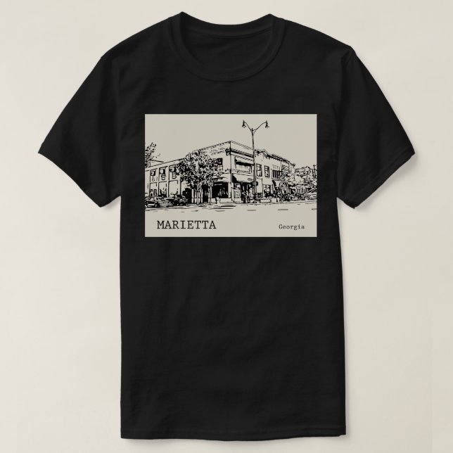 Camiseta Marietta Georgia TShirt 2 (Frente do Design)