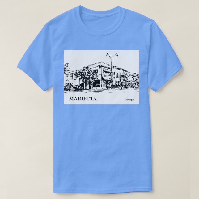Camiseta Marietta Georgia TShirt 3 (Frente do Design)