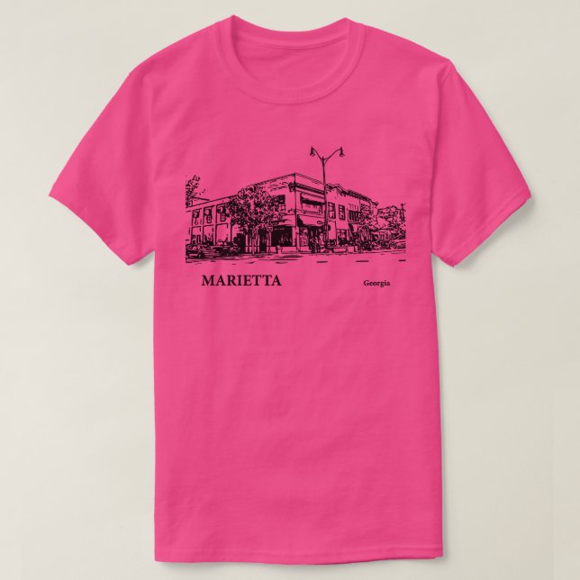 Camiseta Marietta Georgia TShirt 4 (Frente do Design)