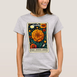 Camiseta Marigold T-Shirt do Mês de Nascimento de Outubro