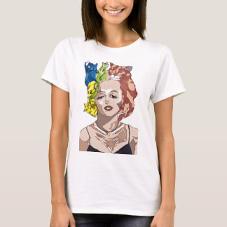 Camiseta Marilyn Monroe Cat Colorful