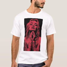 Marilyn Monroe Vinyl Lettering T-shirtDescrição: